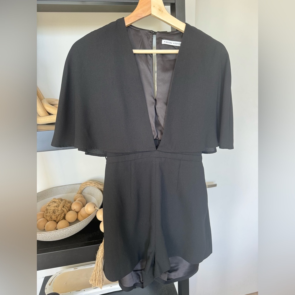 Finders Keepers Chic Black Romper